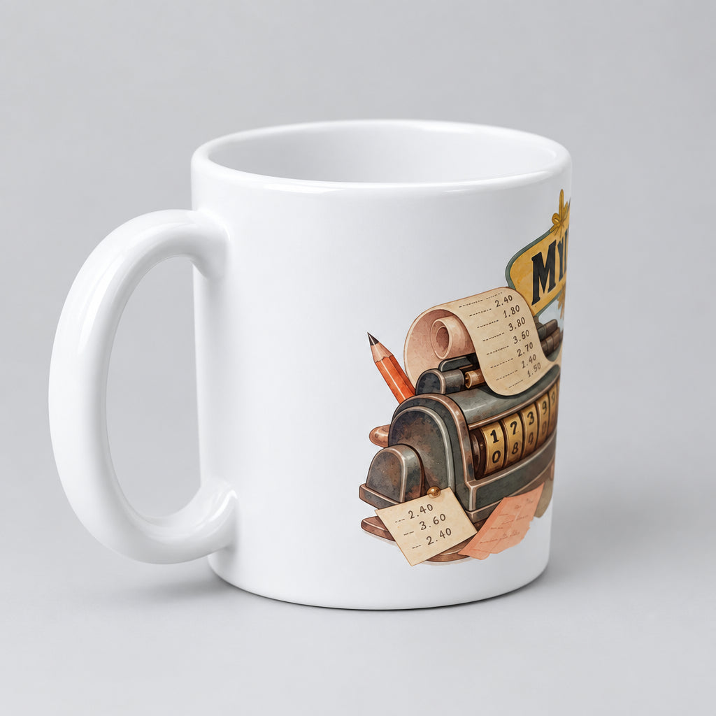 "My Budget" Vintage-Style  Ceramic Mug