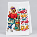 Bex "Dressed To Be Seen" Waffle Weave Kitchen Towel