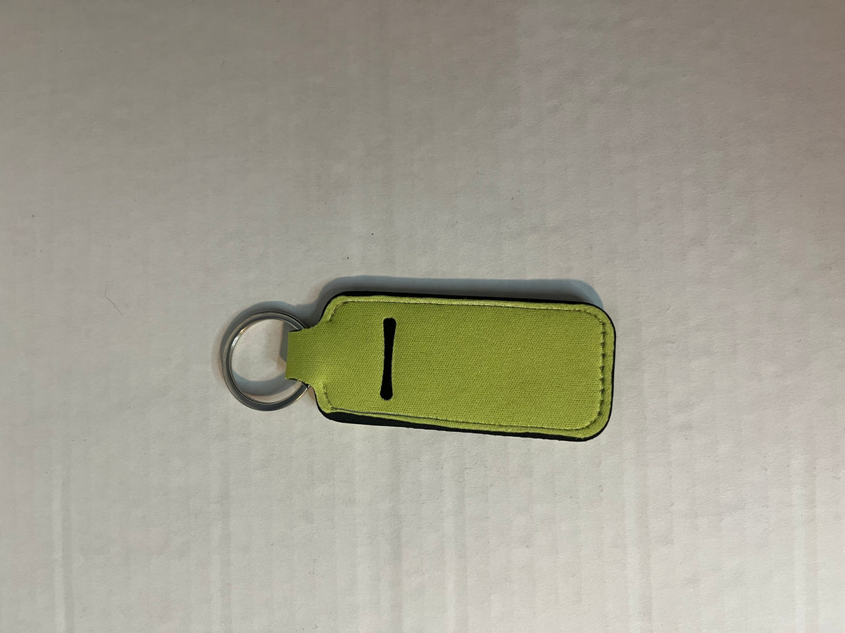 Sublimation Lip Balm Holder Keychain