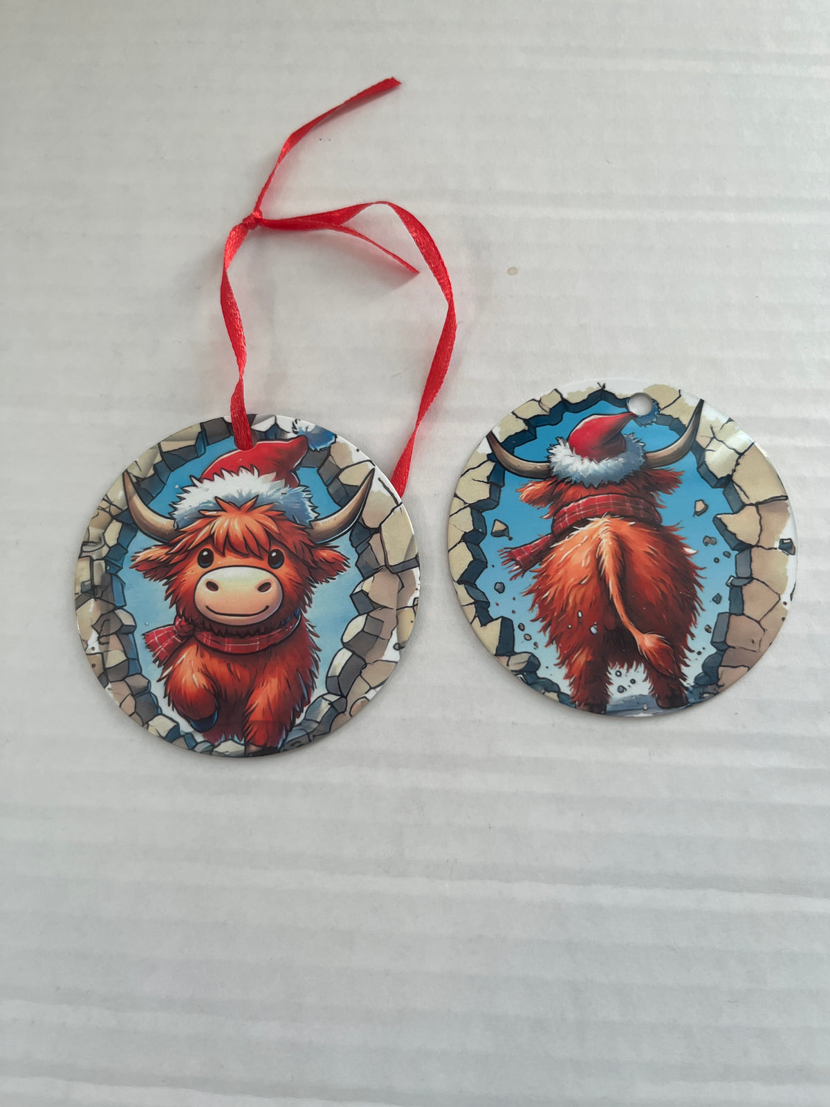 Classic Aluminum Christmas Ornament – Choose Your Design