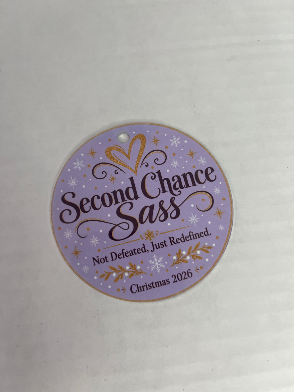 Second Chance Sass Logo Ornaments