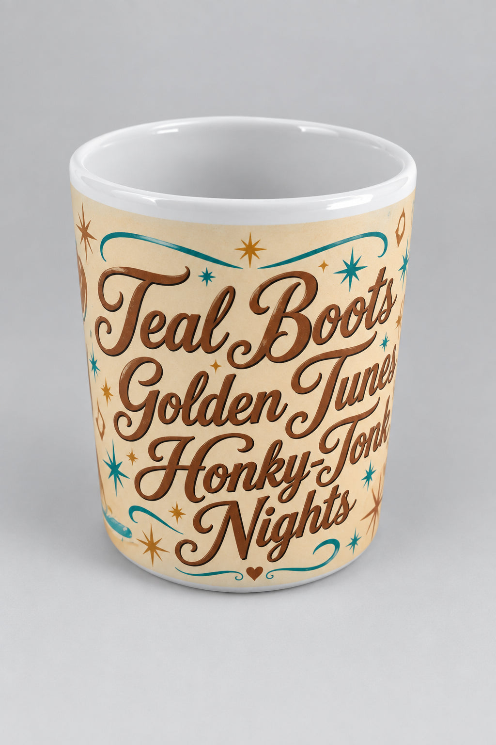 Teal Boots  Sublimation Mug