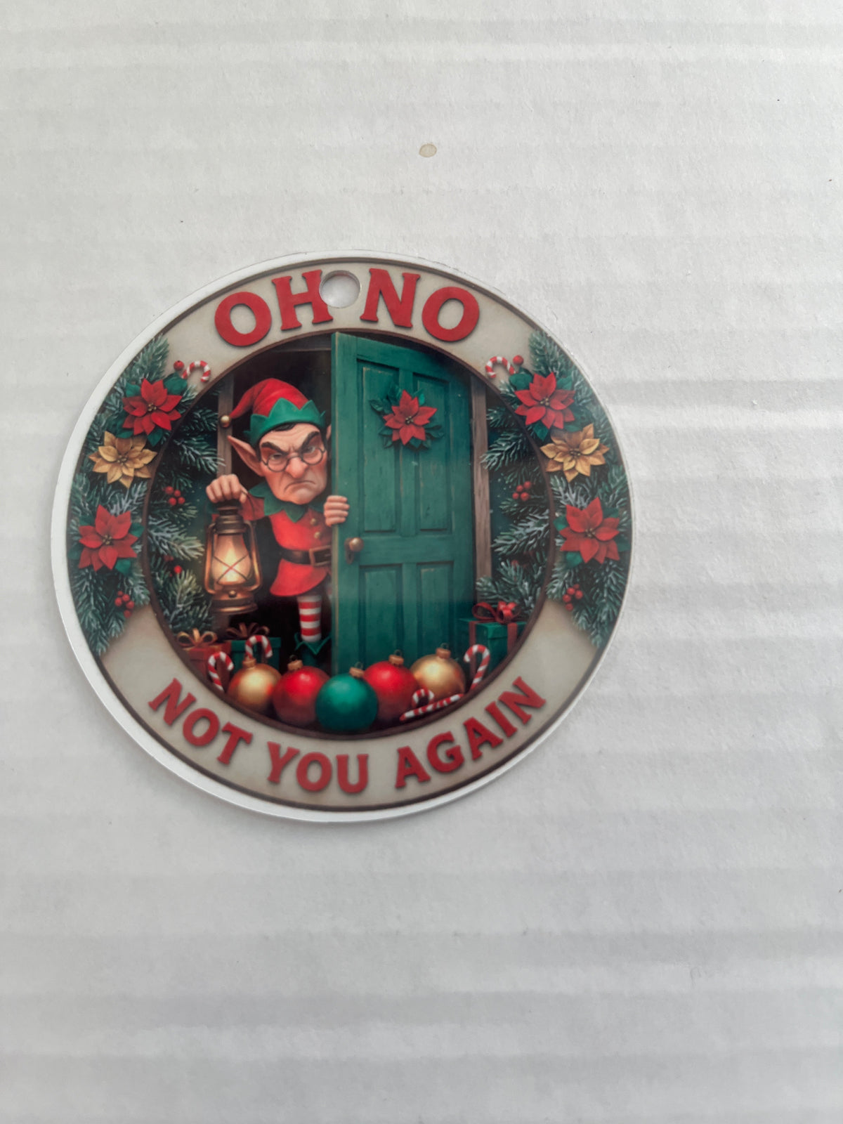 Classic Aluminum Christmas Ornament – Choose Your Design