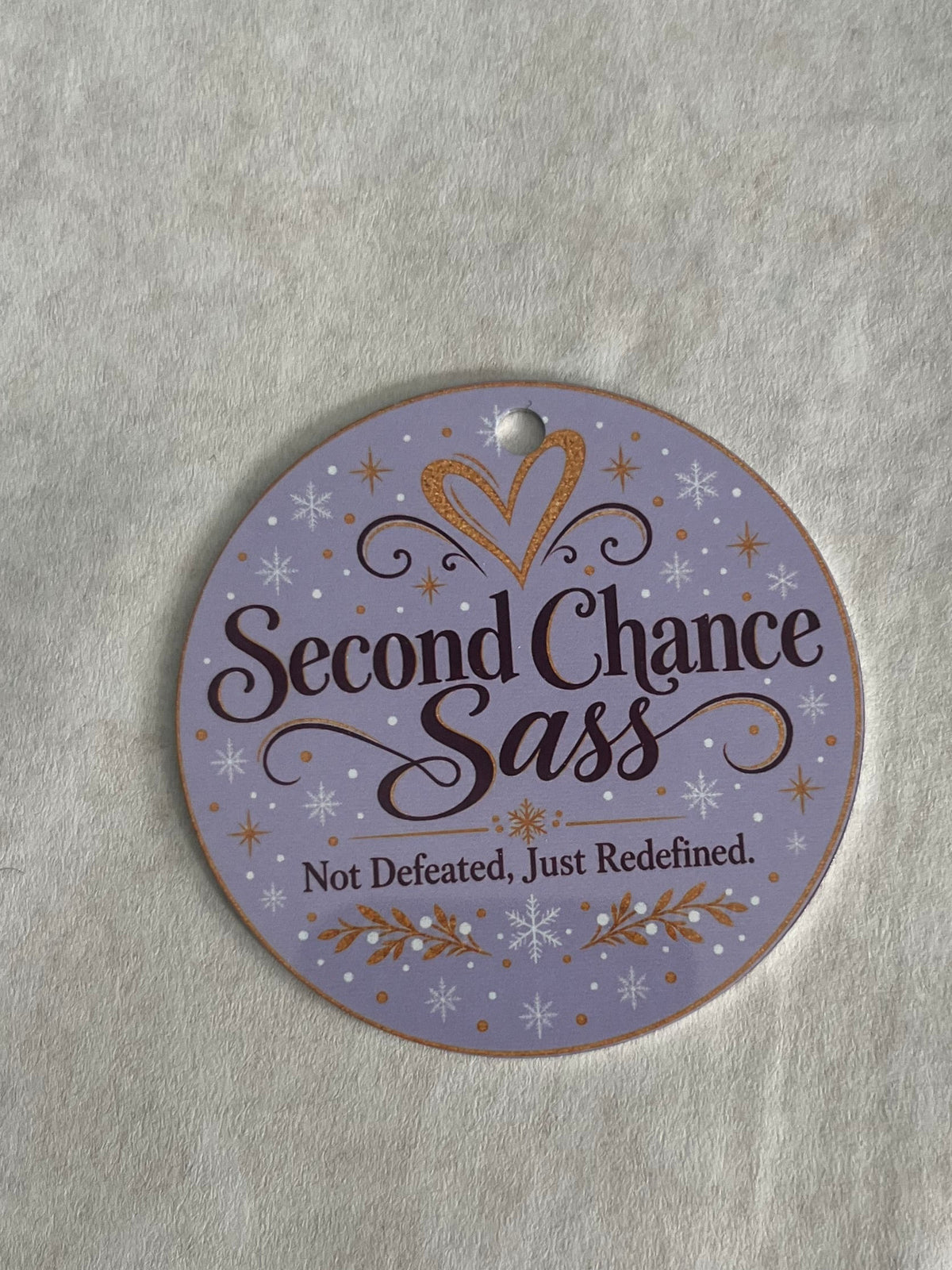 Second Chance Sass Logo Ornaments