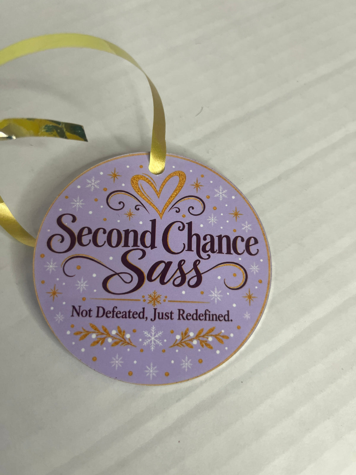 Second Chance Sass Logo Ornaments