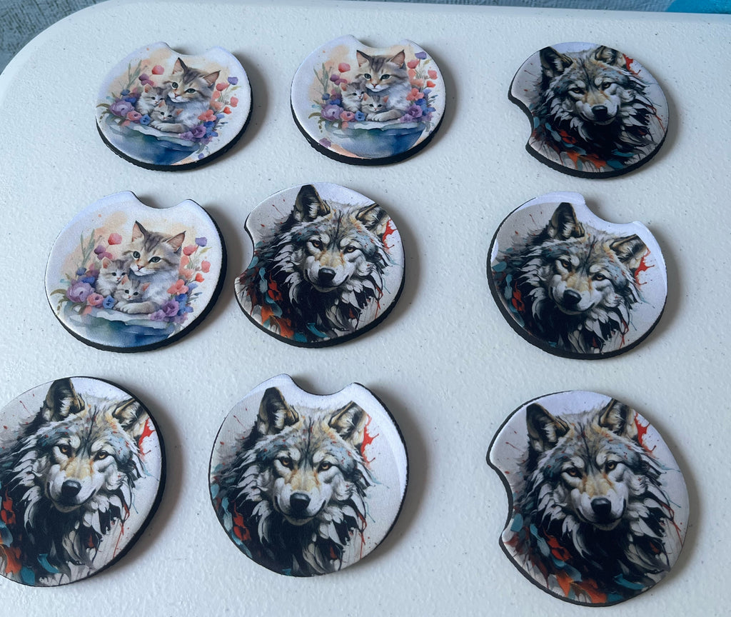 Sublimation Car Coasters Set of 2