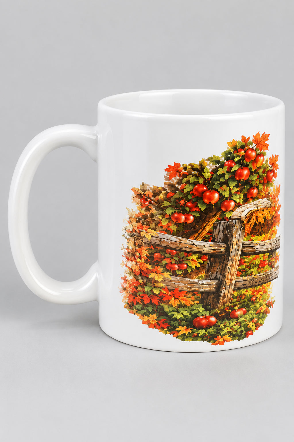 Scarecrow Family Harvest Ceramic Mug