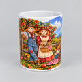 Scarecrow Family Harvest Ceramic Mug