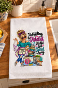 Bex "Holding The Dishcloth" Waffle Weave Towel