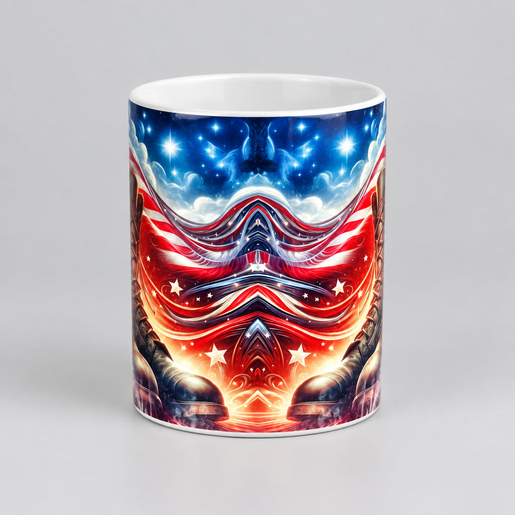 Patriotic Military Boots Ceramic Mug