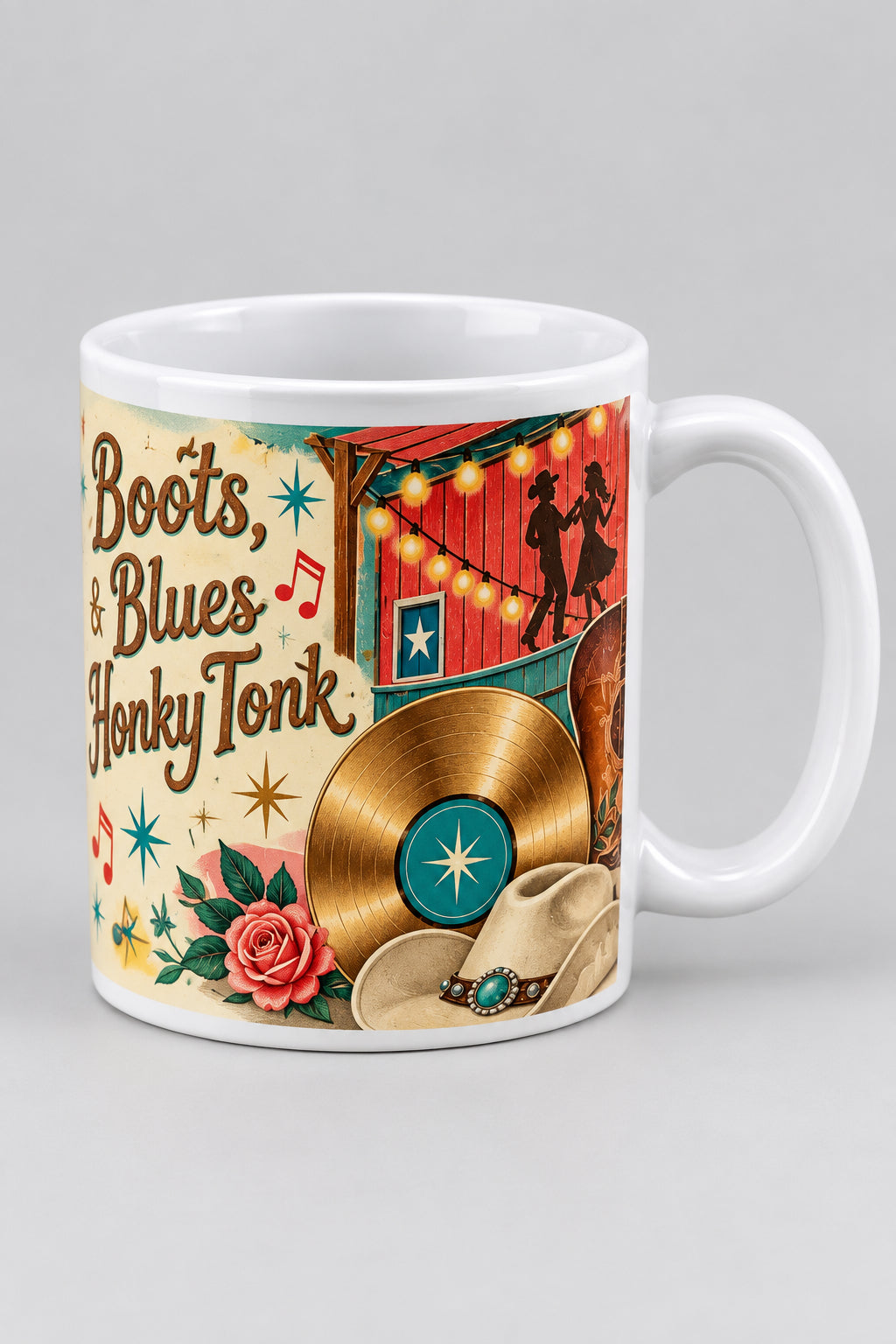 Teal Boots  Sublimation Mug