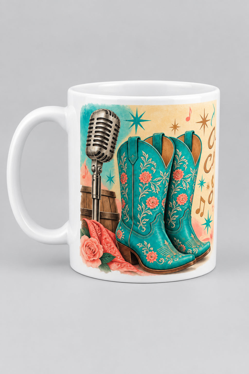Teal Boots  Sublimation Mug